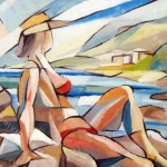 2007-Bikini rosso-40x50cm