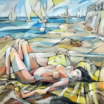 2014 Al mare 87x87cm